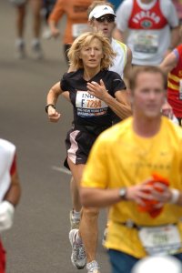 Simone at the 2007 New York Marathon